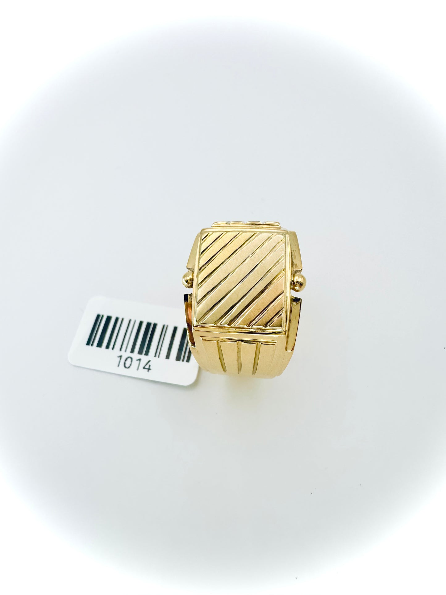 21kt Men laser cut Ring
