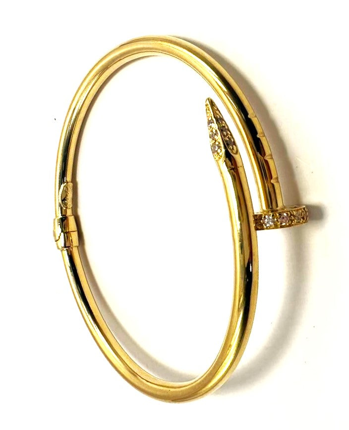 18kt CZ Bangle